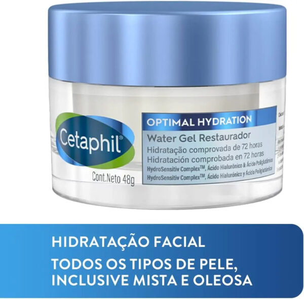 Water Gel Hidratante Com Ácido Hialurônico Cetaphil Optimal Hydration