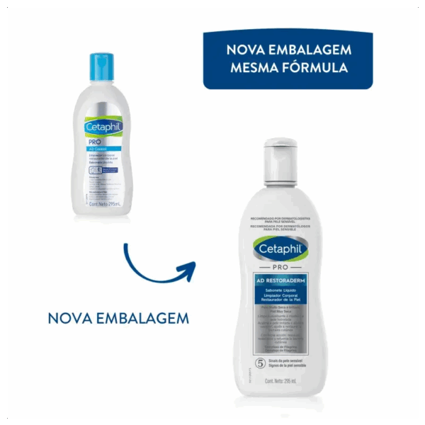 Pro AD Restoraderm - Sabonete Líquido Hipoalergênico 295ml - Image 3