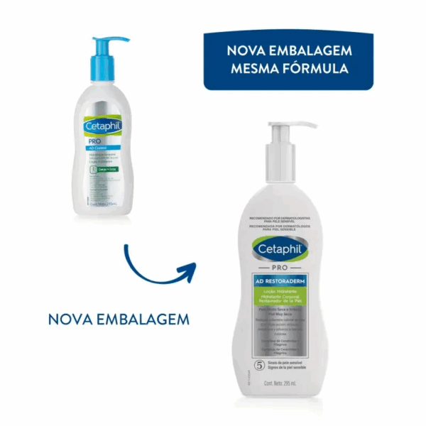 Pro AD Restoraderm - Loção Hidratante Hipoalergênica 295ml - Image 3