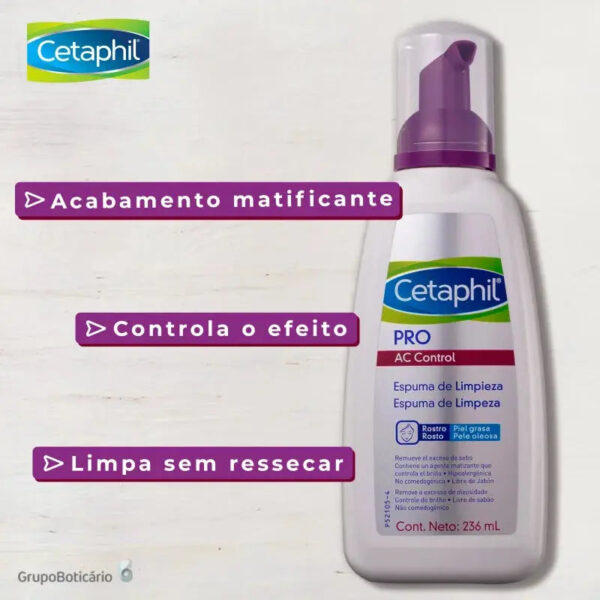 Pro AC Dermocontrol Pele Oleosa - Espuma de Limpeza Facial 236ml - Image 2