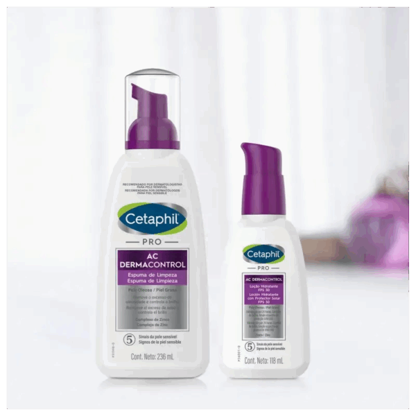 Pro AC Dermocontrol Pele Oleosa - Loção Hidratante Facial 118ml - Image 3